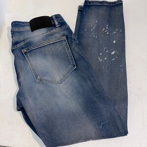 Men's Straight Jeans in Light Blue Denim skinny fit